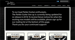 Desktop Screenshot of parkerguitars.com
